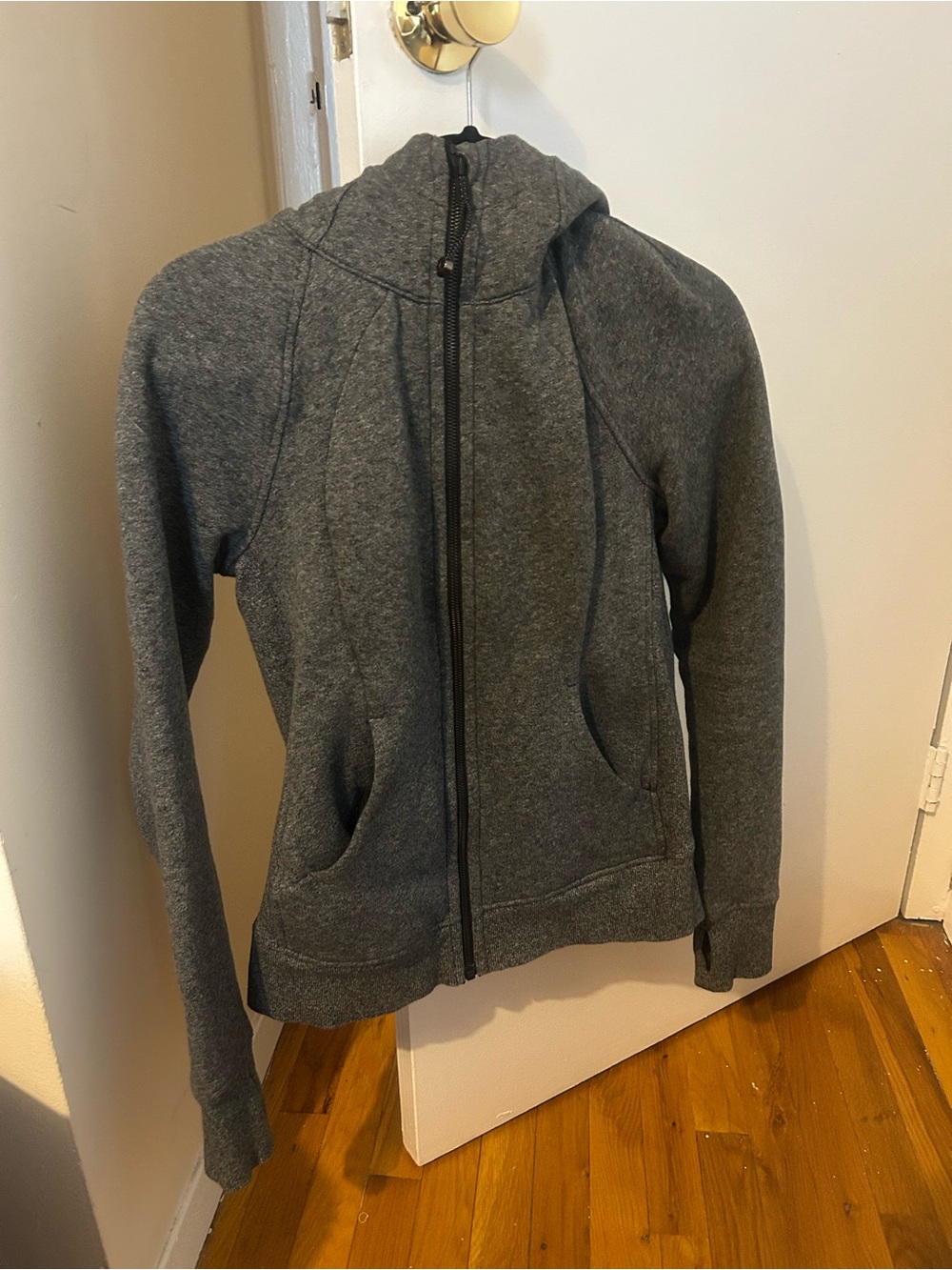 lululemon athletica Dark Gray Full-Zip Scuba Hoodie